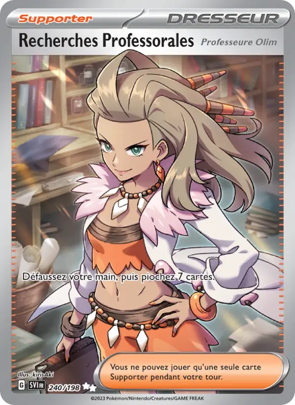 Carte Pokemon 240/198 Recherches Professorales | LorenZone