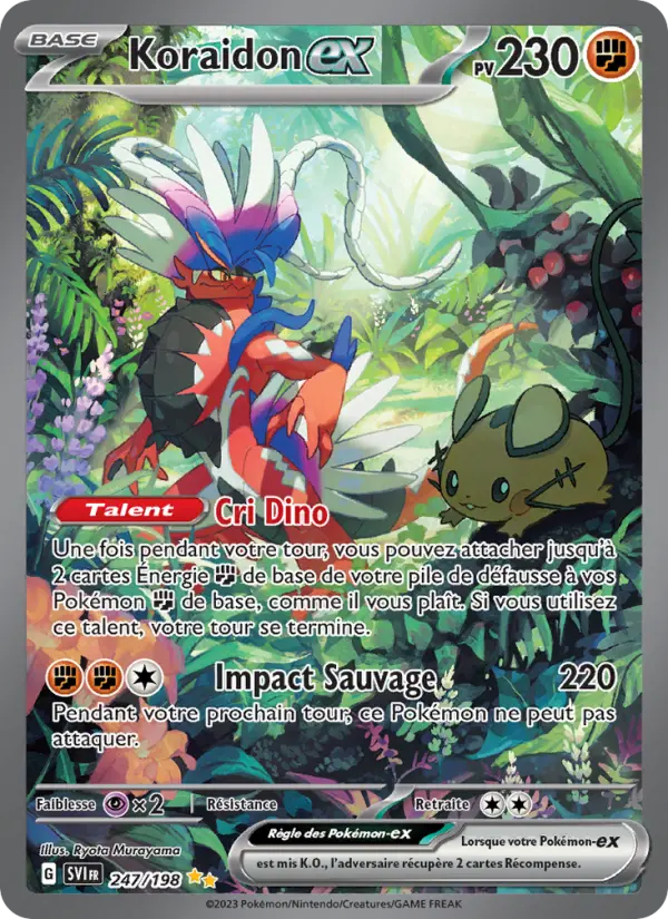 Carte Pokemon 247/198 Koraidon-ex Illustration Spéciale Rare | LorenZone