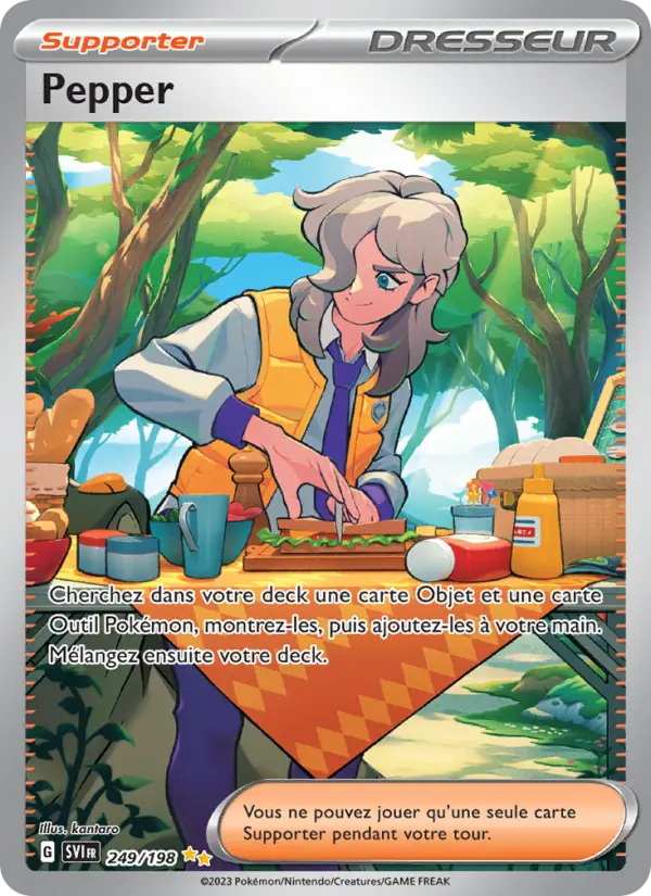 Carte Pokemon 249/198 Pepper Illustration Spéciale Rare | LorenZone