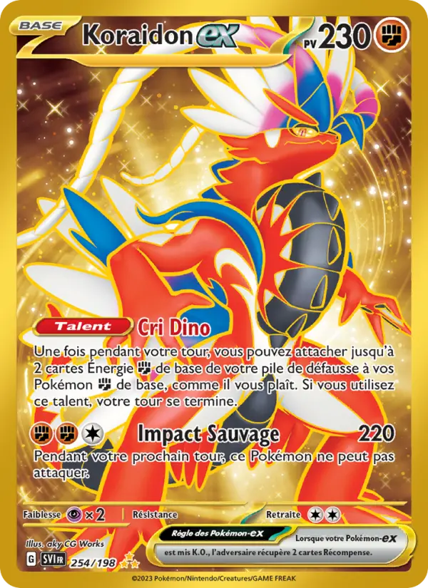 Carte Pokemon 254/198 Koraidon-ex Hyper Rare | LorenZone