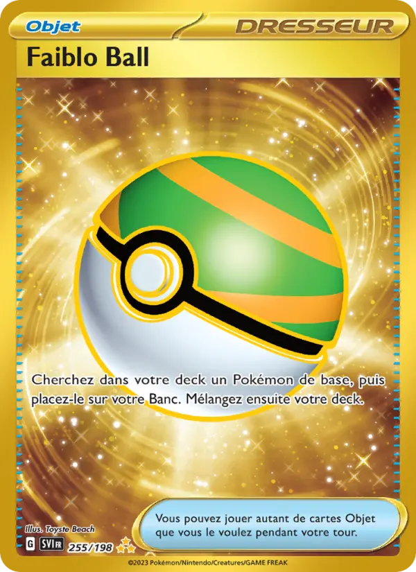 Carte Pokemon 255/198 Faiblo Ball Hyper Rare | LorenZone