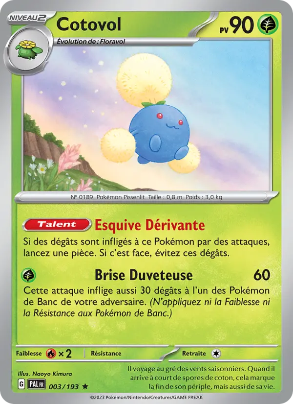 Carte Pokemon 003/193 Cotovol Holo | LorenZone