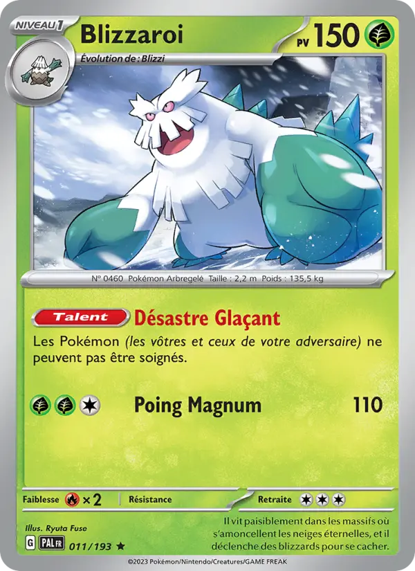 Carte Pokemon 011/193 Blizzaroi Holo | LorenZone
