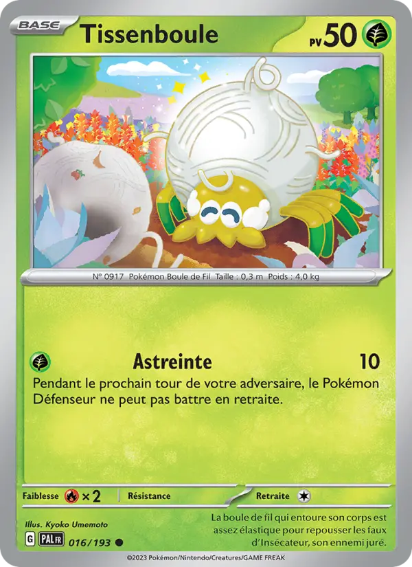 Carte Pokemon 016/193 Tissenboule | LorenZone