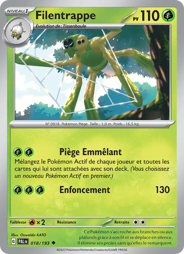 Carte Pokemon 018/193 Filentrappe | LorenZone