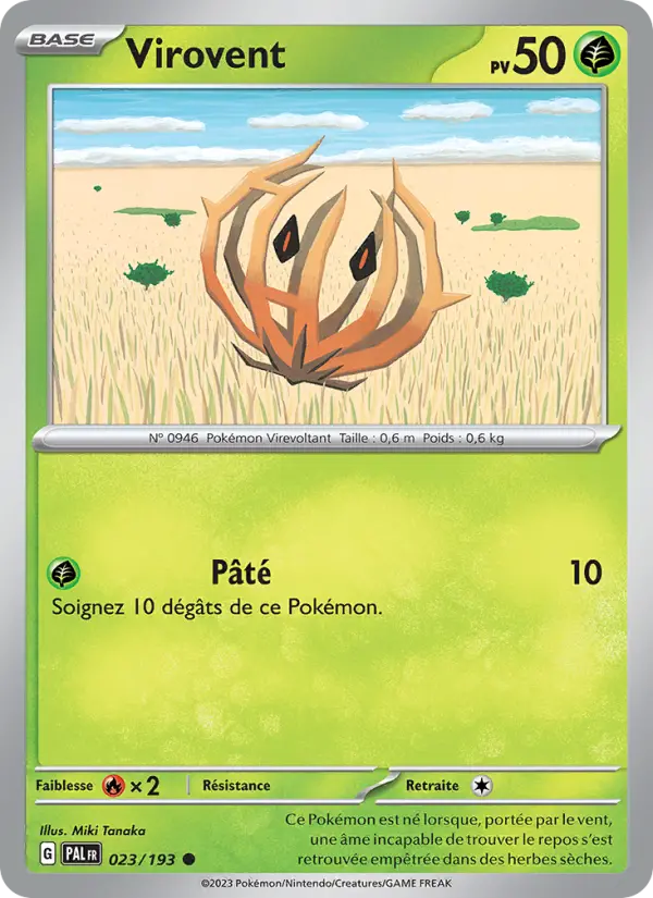 Carte Pokemon 023/193 Virovent | LorenZone