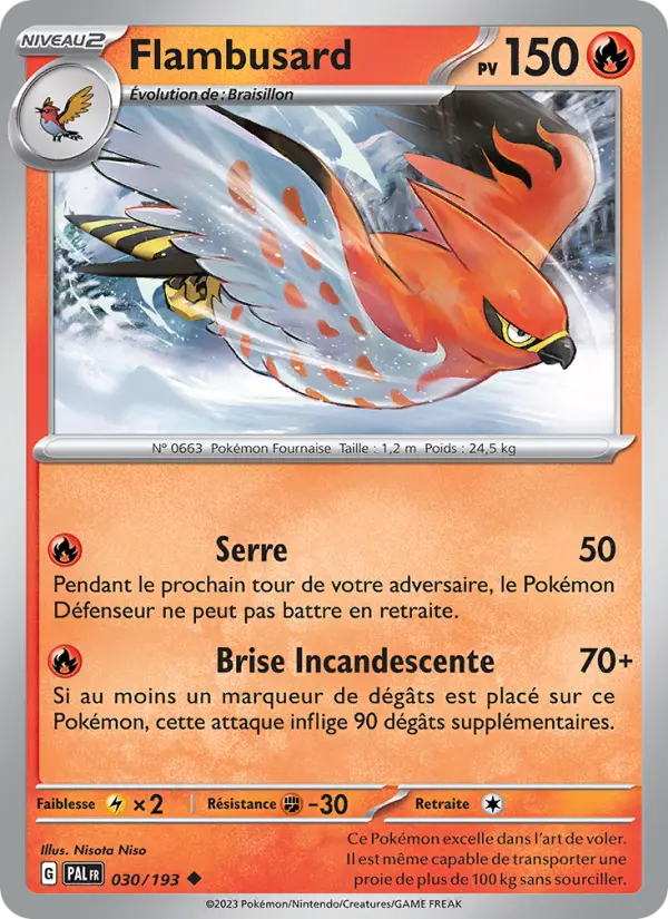 Carte Pokemon 030/193 Flambusard | LorenZone