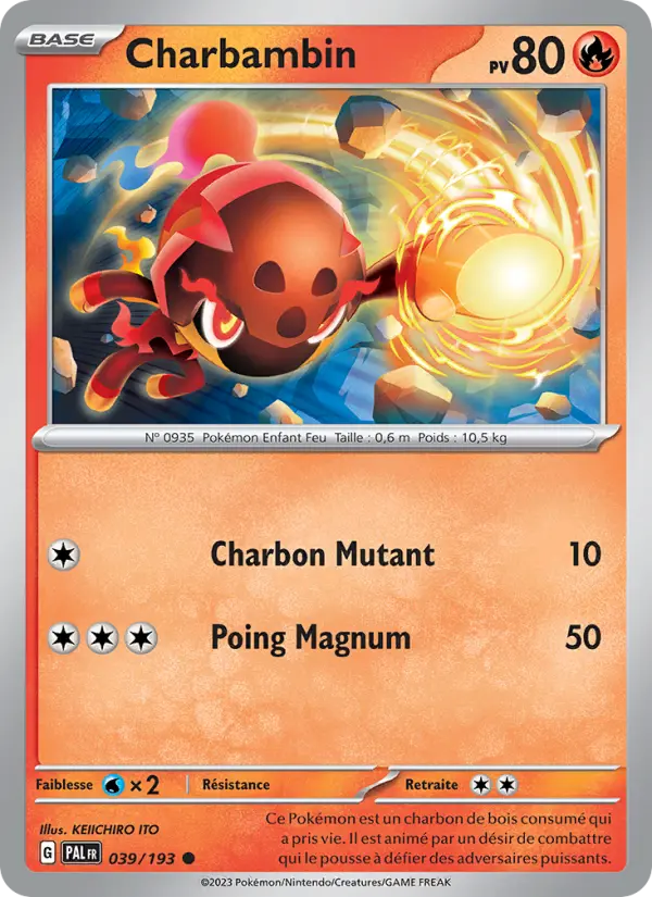 Carte Pokemon 039/193 Charbambin | LorenZone