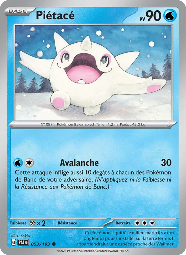 Carte Pokemon 053/193 Piétacé | LorenZone