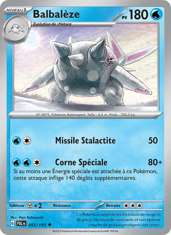 Carte Pokemon 055/193 Balbalèze | LorenZone