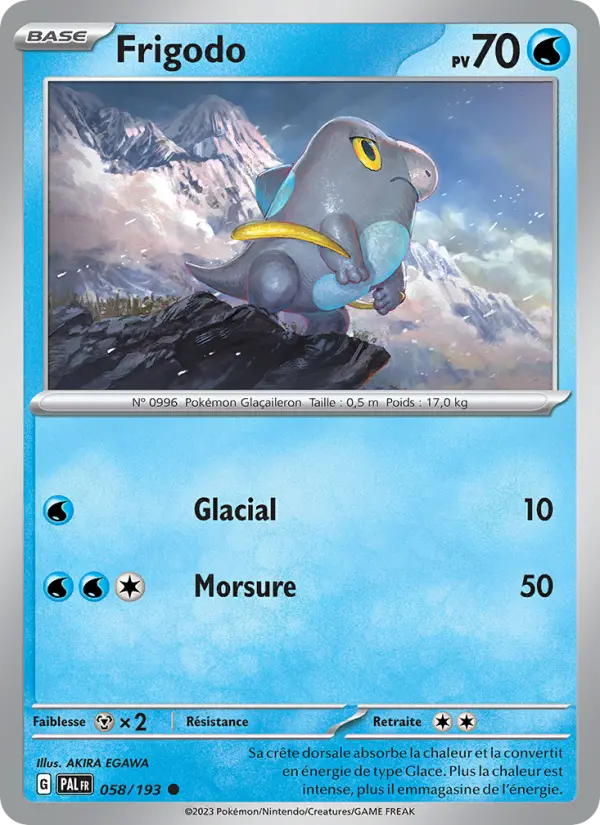 Carte Pokemon 058/193 Frigodo | LorenZone
