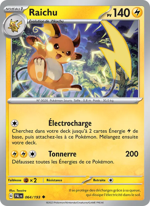 Carte Pokemon 064/193 Raichu | LorenZone