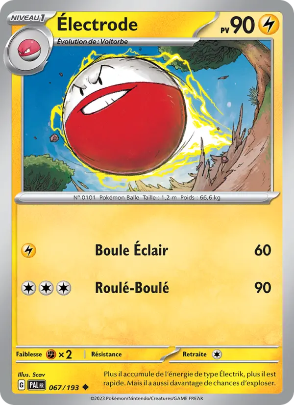 Carte Pokemon 067/193 Électrode | LorenZone