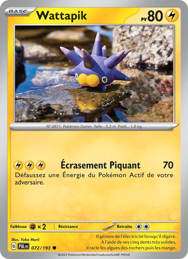 Carte Pokemon 072/193 Wattapik | LorenZone