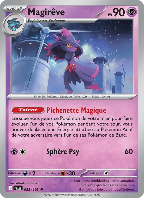 Carte Pokemon 088/193 Magirêve | LorenZone