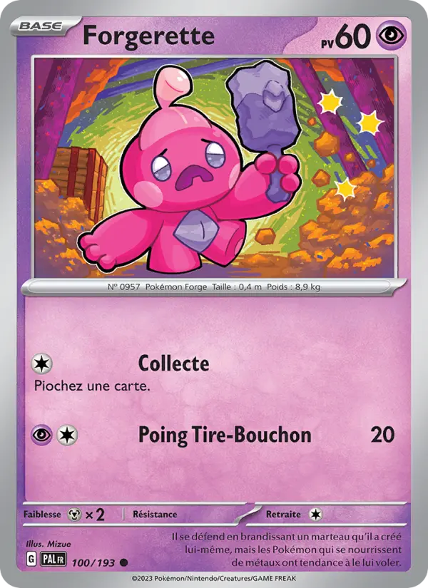 Carte Pokemon 100/193 Forgerette | LorenZone