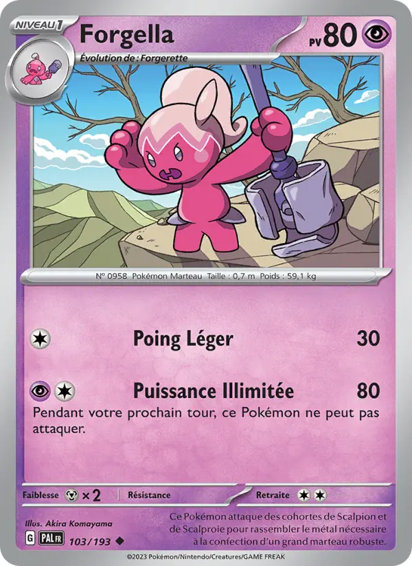 Carte Pokemon 103/193 Forgella | LorenZone