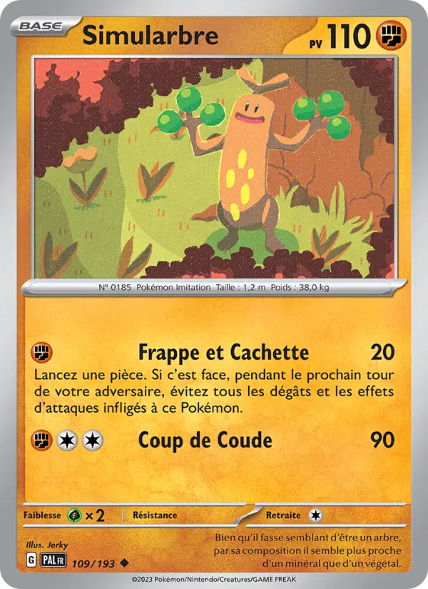 Carte Pokemon 109/193 Simularbre | LorenZone