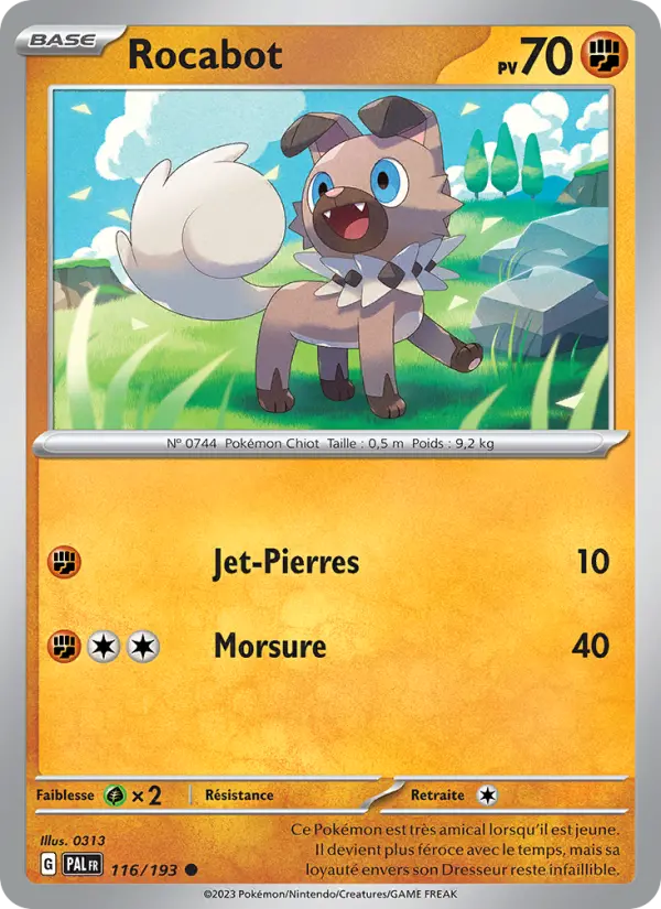 Carte Pokemon 116/193 Rocabot Holo | LorenZone