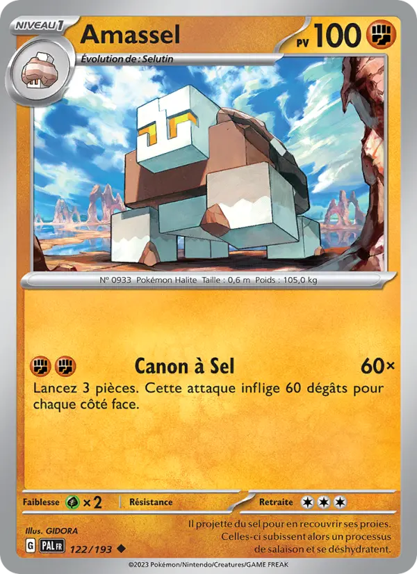 Carte Pokemon 122/193 Amassel | LorenZone