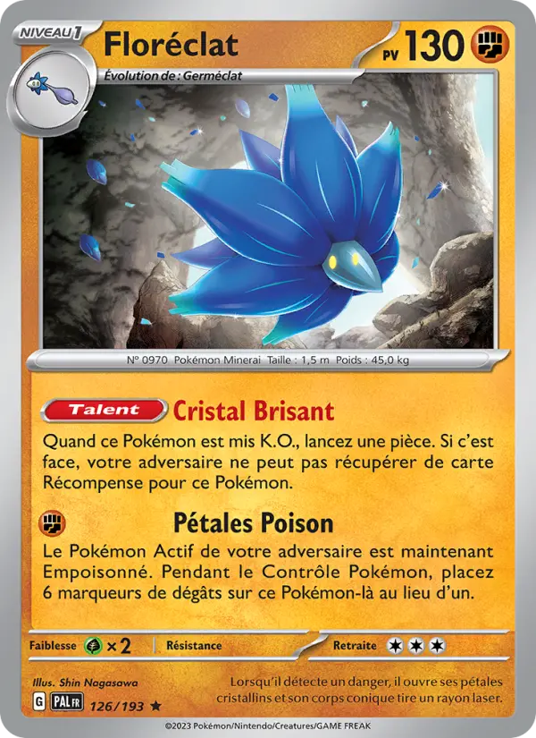 Carte Pokemon 126/193 Floréclat Holo | LorenZone