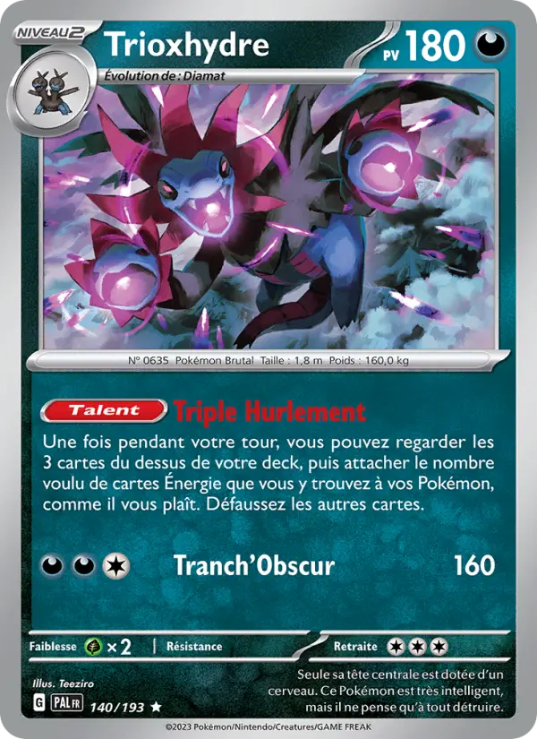 Carte Pokemon 140/193 Trioxhydre Holo | LorenZone