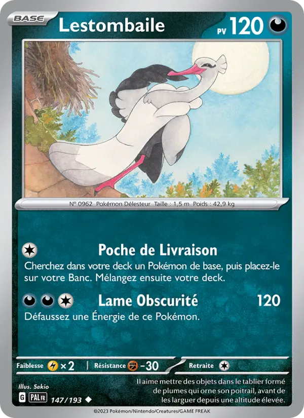 Carte Pokemon 147/193 Lestombaile | LorenZone