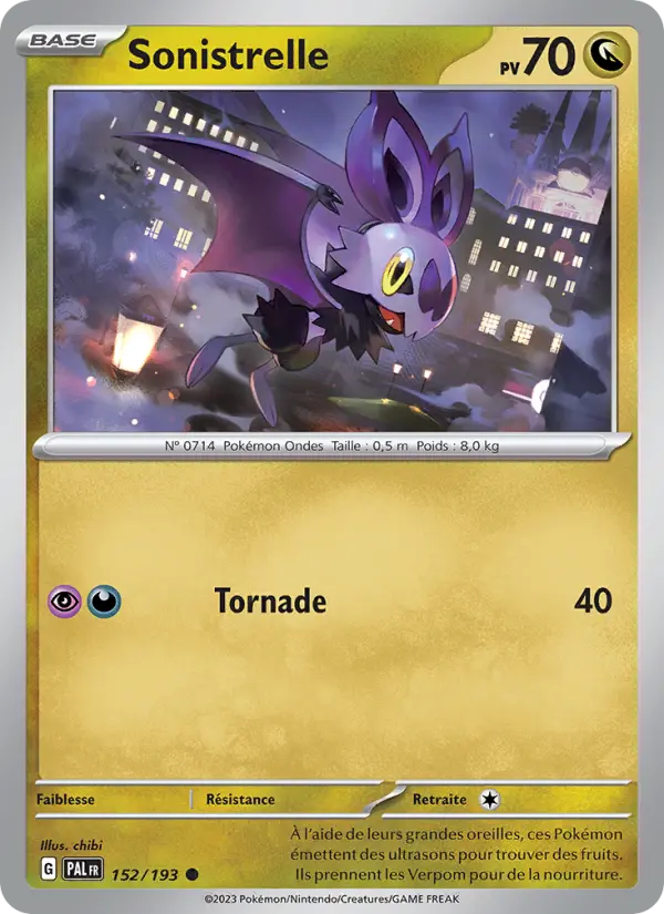 Carte Pokemon 152/193 Sonistrelle | LorenZone