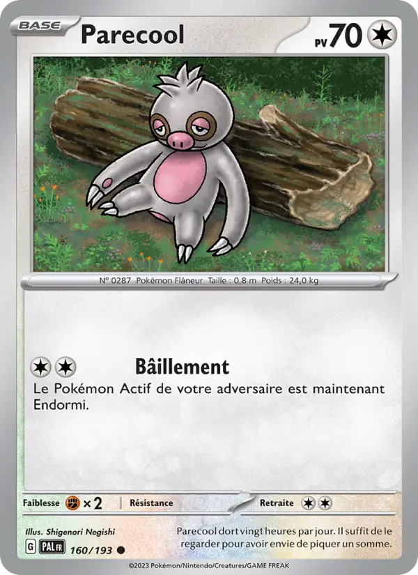 Carte Pokemon 160/193 Parecool | LorenZone