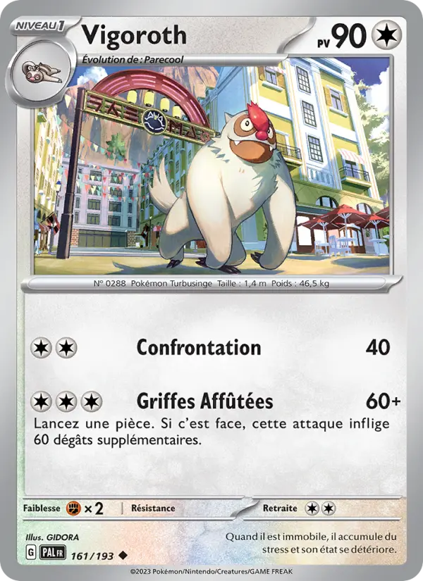 Carte Pokemon 161/193 Vigoroth | LorenZone