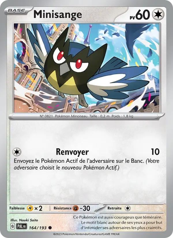 Carte Pokemon 164/193 Minisange | LorenZone