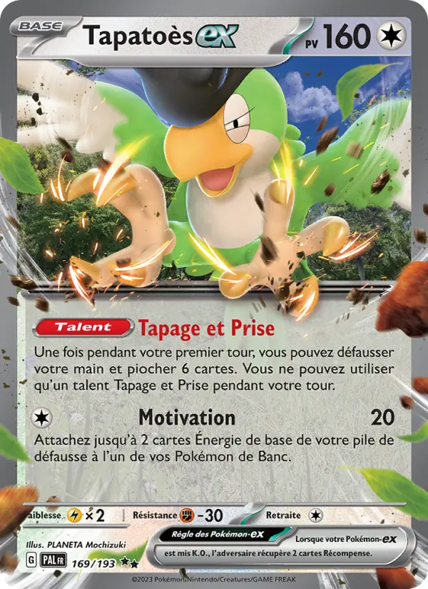 Carte Pokemon 169/193 Tapatoès-ex | LorenZone