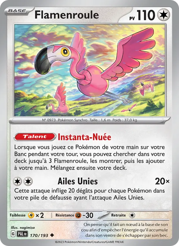 Carte Pokemon 170/193 Flamenroule | LorenZone