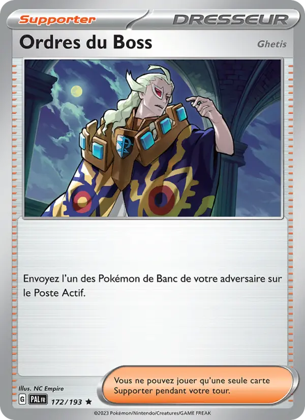 Carte Pokemon 172/193 Ordres du Boss Holo | LorenZone