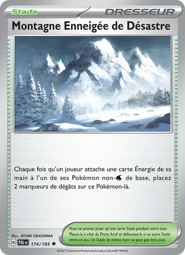 Carte Pokemon 174/193 Montagne Enneigée de Désastre | LorenZone
