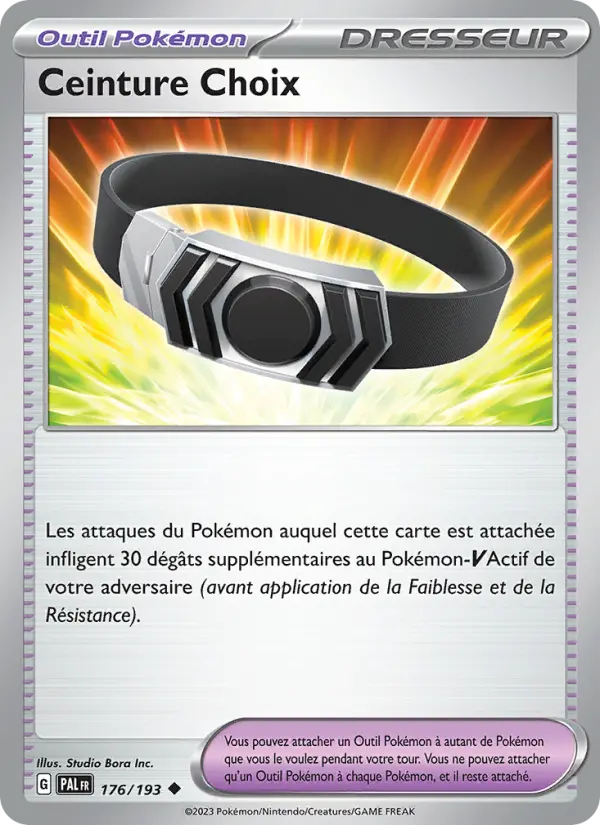 Carte Pokemon 176/193 Ceinture Choix | LorenZone