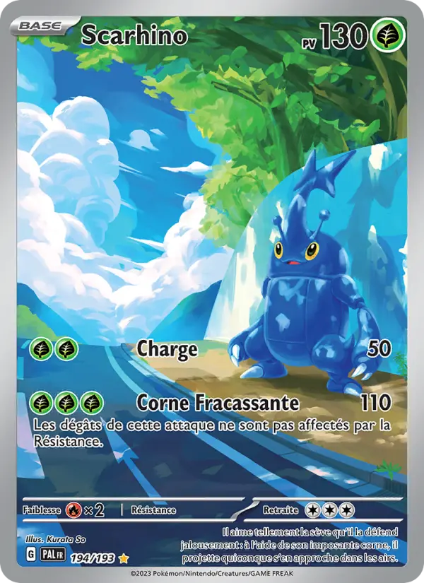 Carte Pokemon 194/193 Scarhino Illustration Rare | LorenZone
