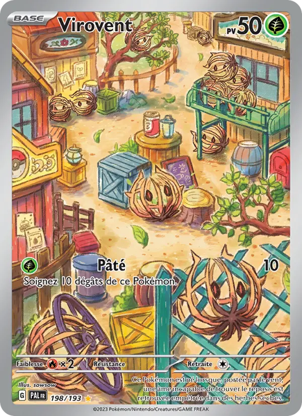 Carte Pokemon 198/193 Virovent Illustration Rare | LorenZone
