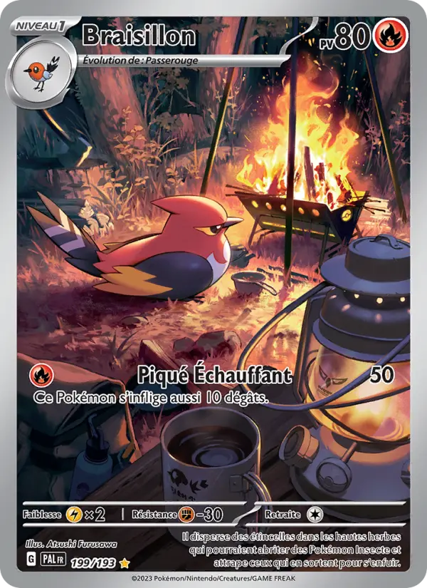 Carte Pokemon 199/193 Braisillon Illustration Rare | LorenZone