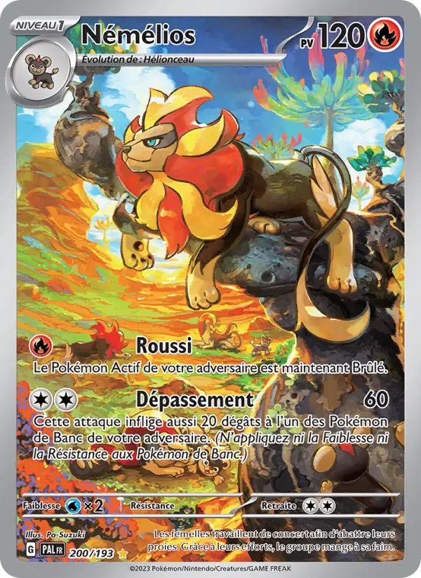 Carte Pokemon 200/193 Némélios Illustration Rare | LorenZone