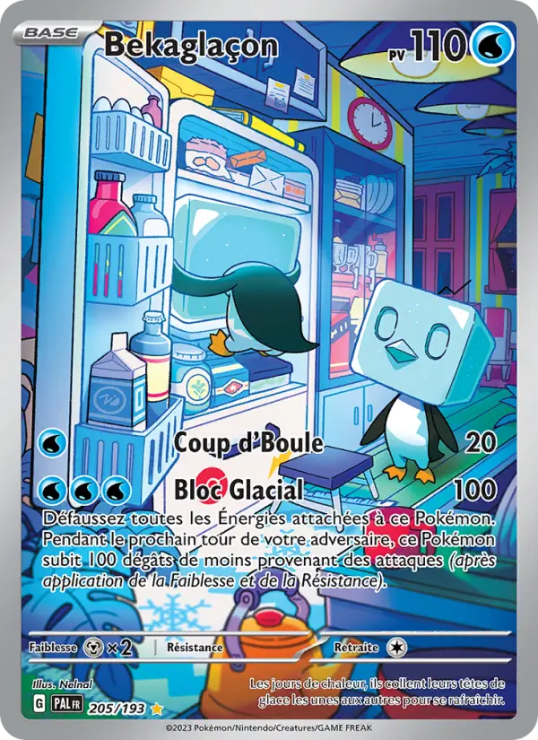 Carte Pokemon 205/193 Bekaglaçon Illustration Rare | LorenZone