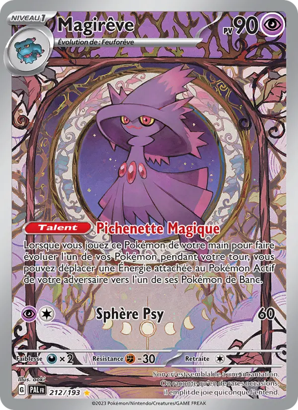 Carte Pokemon 212/193 Magirêve Illustration Rare | LorenZone