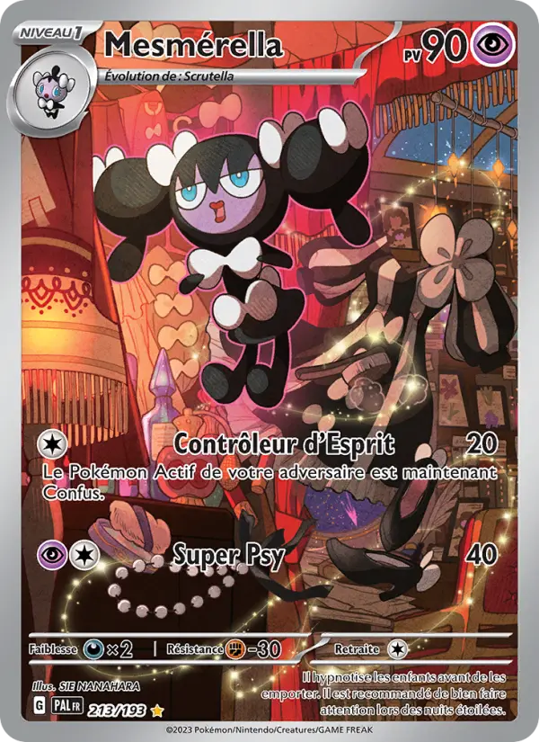 Carte Pokemon 213/193 Mesmérella Illustration Rare | LorenZone