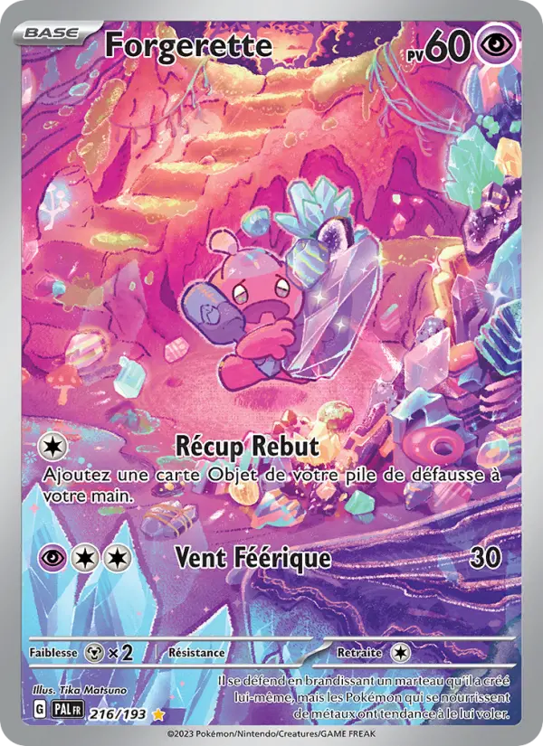 Carte Pokemon 216/193 Forgerette Illustration Rare | LorenZone