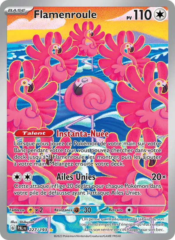 Carte Pokemon 227/193 Flamenroule Illustration Rare | LorenZone