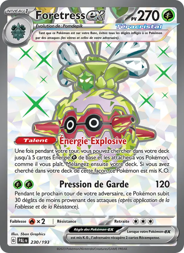 Carte Pokemon 230/193 Foretress-ex | LorenZone