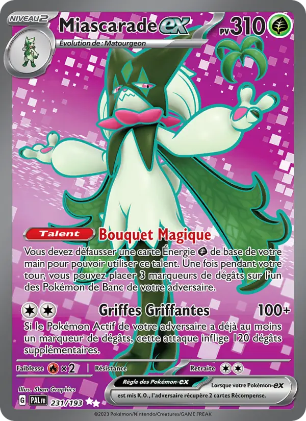 Carte Pokemon 231/193 Miascarade-ex | LorenZone