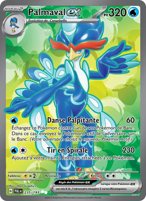 Carte Pokemon 235/193 Palmaval-ex | LorenZone