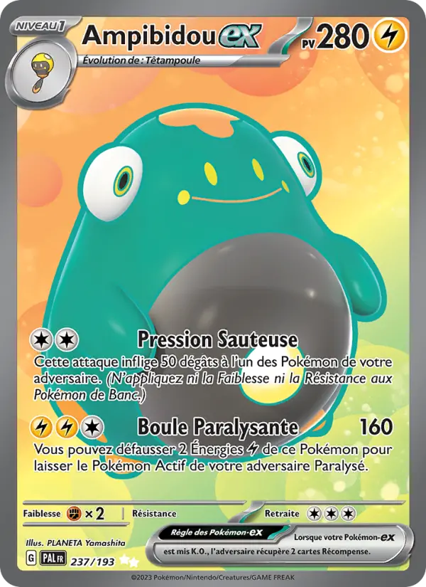 Carte Pokemon 237/193 Ampibidou-ex | LorenZone