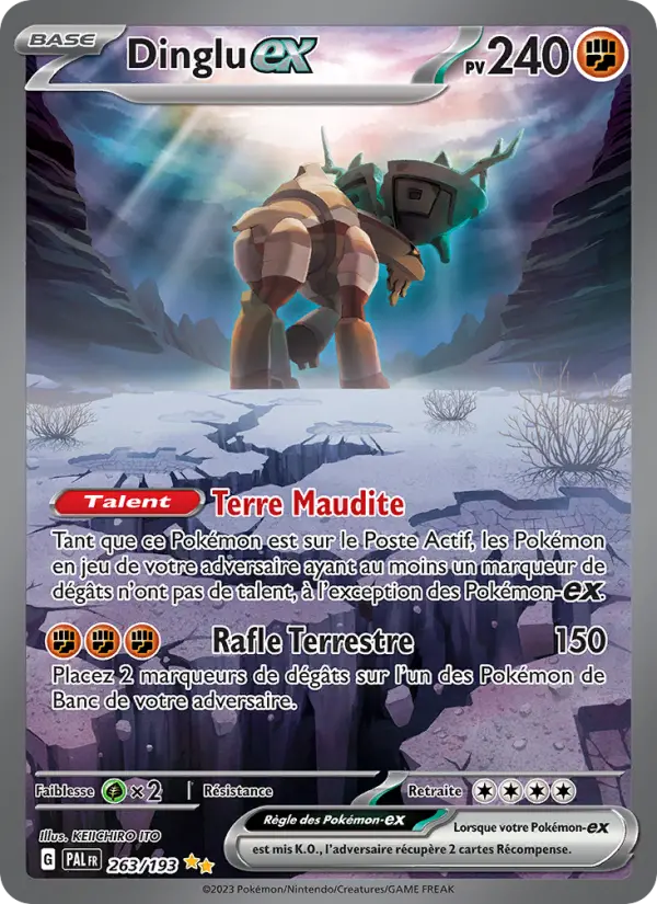 Carte Pokemon 263/193 Dinglu-ex Illustration Spéciale Rare | LorenZone
